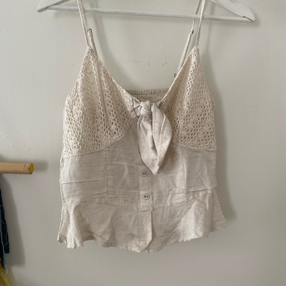 Cottage Core Boho Style Lace Blouse Size Small NWOT - Picture 1 of 8